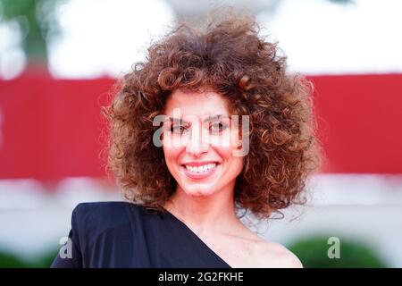 Cayetana Cabezas assiste au photocall et au tapis rouge du Festival de Malaga 2021 au Gran Hotel Miramar, à Malaga. Banque D'Images