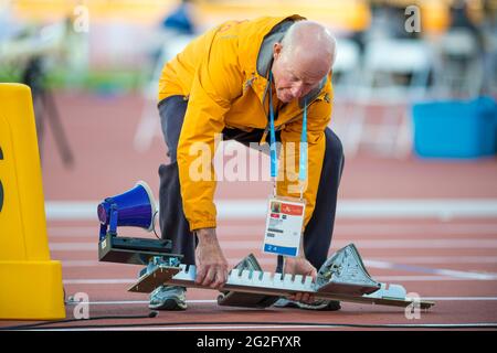 Les bénévoles coulisses pendant la pan/parapanaméricains de Toronto 2015. Le gouvernement reconnaît le travail comme essentielle pour le bon développement des jeux Banque D'Images