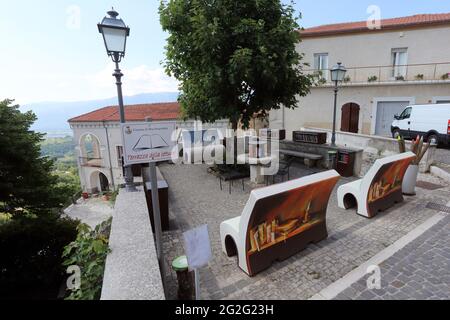 Macchiagodena - Molise - Provincia di Isernia - la terrazza della Lettura Banque D'Images