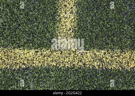 Painted markings line on all weather surface Banque D'Images