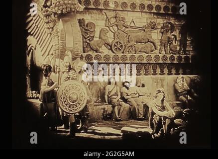 Vintage encore de la vie ancienne de Babylone du début des années 1900 film intolérance Banque D'Images
