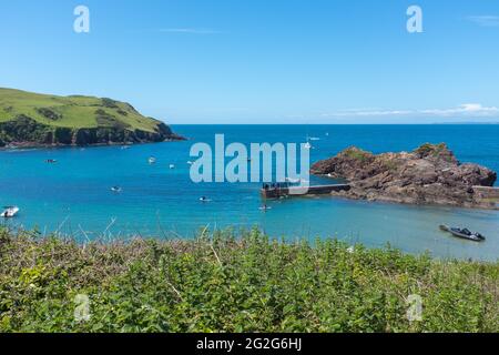 Le village de vacances de Hope Cove dans le South Hams, Devon près de Kingsbridge Banque D'Images