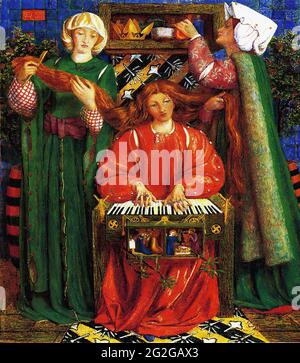 Dante Gabriel Rossetti - Noël Carol 1857 Banque D'Images