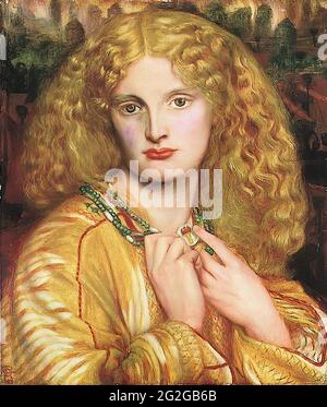 Dante Gabriel Rossetti - Helen Troy 1863 Banque D'Images