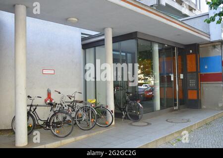 Quartier résidentiel de Schöneberger Terassen à Berlin, Allemagne - 10 juin 2021. Banque D'Images