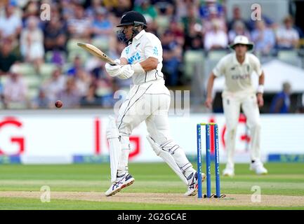 Ross Taylor, Nouvelle-Zélande, chauve-souris pendant le deuxième jour du deuxième LV= test d'assurance à Edgbaston, Birmingham. Date de la photo: Vendredi 11 juin 2021. Banque D'Images