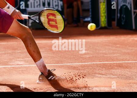 Paris, France. 11 juin 2021. Stefanos Tsitsipas au tournoi de tennis de l'Open de France Grand Chelem 2021 à Roland Garros, Paris, France. Frank Molter/Alamy Actualités en direct Banque D'Images