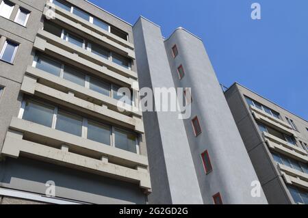 Quartier résidentiel de Schöneberger Terassen à Berlin, Allemagne - 10 juin 2021. Banque D'Images