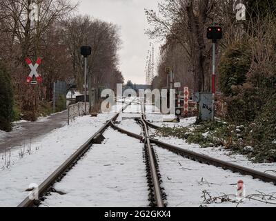 Chemin de fer local d'Augsbourg, Banque D'Images