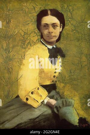 Edgar Degas - Portrait Princesse Pauline de Metternich C 1860 Banque D'Images