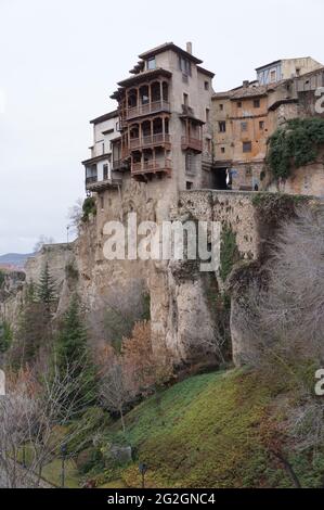 Ville de Cuenca en Espagne et son Musée d'Art abstrait espagnol Banque D'Images