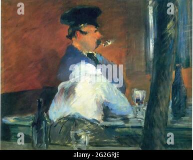 Edouard Manet - à Bar le bouchon C 1879 Banque D'Images