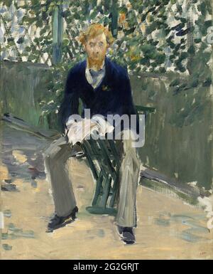 Edouard Manet - George Moore dans le jardin des artistes Banque D'Images