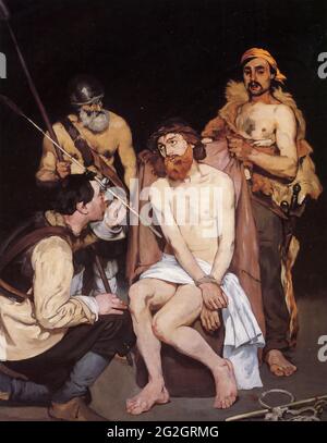 Edouard Manet - Jésus moqué par les soldats Banque D'Images