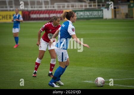 Bath, Angleterre. 18 octobre 2020. Barclays FA Womens Super League match entre Bristol City Women et Birmingham City Women. Banque D'Images