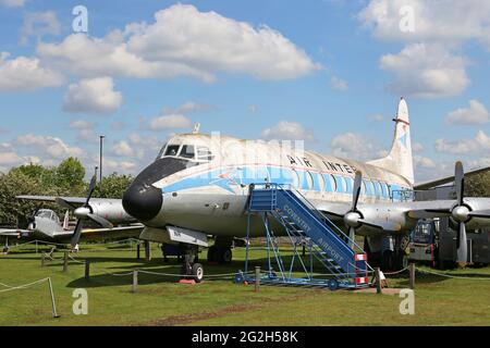 Vickers V. 700 Viscount (1950), Midland Air Museum, aéroport de Coventry, Baginton, Warwickshire, Angleterre, Grande-Bretagne, Royaume-Uni, Europe Banque D'Images