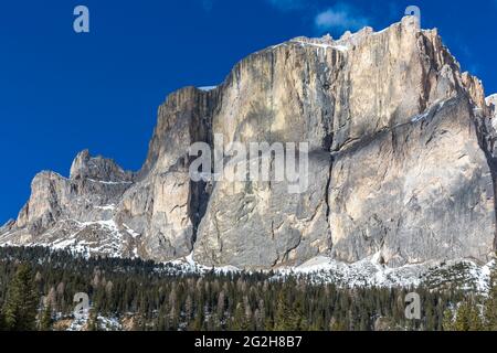 Tours de Sella, Torri del Sella, 2696 m, Col de Sella, Sellaronda, Tyrol du Sud, Haut-Adige, Dolomites, Italie, Europe Banque D'Images