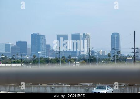 Los Angeles, souvent connue par ses initiales L.A., est la ville la plus peuplée de l'État de Californie, aux États-Unis Banque D'Images