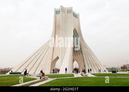 Tour de la liberté à Téhéran, Iran Banque D'Images