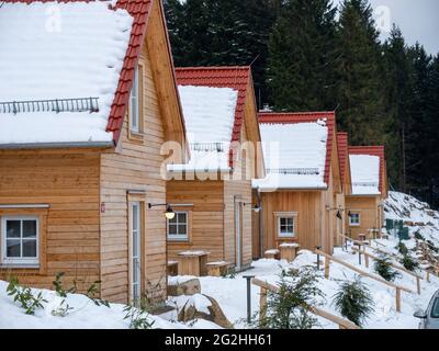 Maison de vacances Das Schierke HARZRESORT am Brocken, Harz, Saxe-Anhalt, Allemagne Banque D'Images