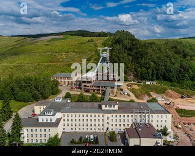 Paysage minier extraction de minerai d'uranium dans les montagnes Ore Banque D'Images