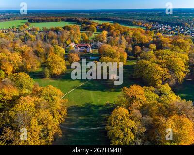 Branitz Park en automne Banque D'Images