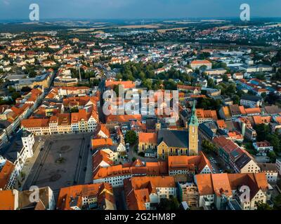 La vieille ville historique de Freiberg est un bâtiment classé et est classée au patrimoine mondial de l'UNESCO depuis l'été 2019 Banque D'Images