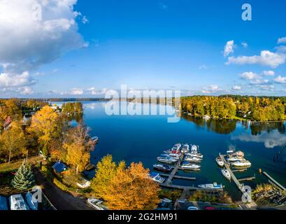 Schwielochsee près de Goyatz Banque D'Images