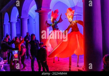 Nuit de rêve au Monastère de Neuzelle Banque D'Images