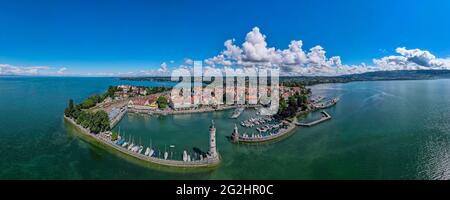 Port de Lindau sur le lac de Constance Banque D'Images