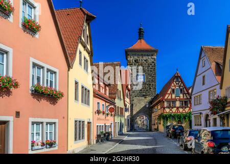 Sieberstor à Rothenburg ob der Tauber Banque D'Images