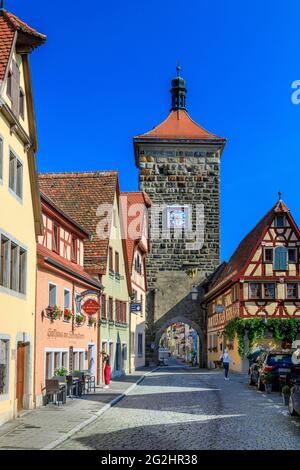 Sieberstor à Rothenburg ob der Tauber Banque D'Images