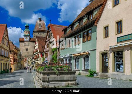 Röderturm dans Rothenburg ob der Tauber Banque D'Images