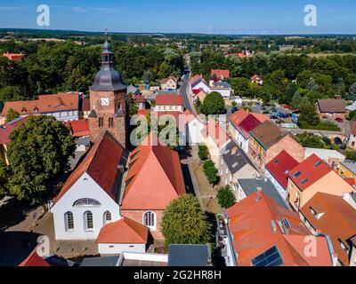 Double église allemande-Wendish à Vetschau Banque D'Images