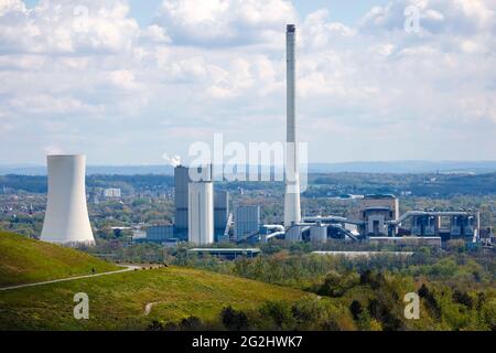 Herne, région de la Ruhr, Rhénanie-du-Nord-Westphalie, Allemagne - centrale de chauffage STEAG Herne Banque D'Images