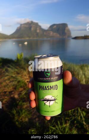 Bière à la bière pâle phased, brasserie LHI, Lord Howe Island, Nouvelle-Galles du Sud, Australie. Pas de PR Banque D'Images