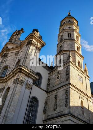 Important bâtiment d'église, baroque tardif, baroque, abbaye, monastère, Congrégation de Beuron, Ulrichsberg, Härtsfeld, abbaye de Neresheim (St. Ulrich et Ara), monastère bénédictin, monastère bénédictin, église monastère Banque D'Images