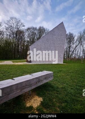 Chapelle de Ludwigsschwaige, chapelle, sept chapelles, 7 chapelles, spiritualité, monument spirituel, lieu de culte, architecture, architecture moderne, structure moderne en bois, chapelle en bois, fondation Banque D'Images