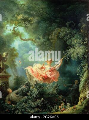 Fragonard - les Hasards Heureux de Lescarpolette The Swing Banque D'Images