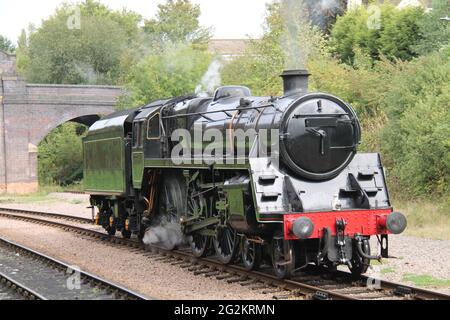 Moteur de train à vapeur Vintage de classe 5MT standard. Banque D'Images