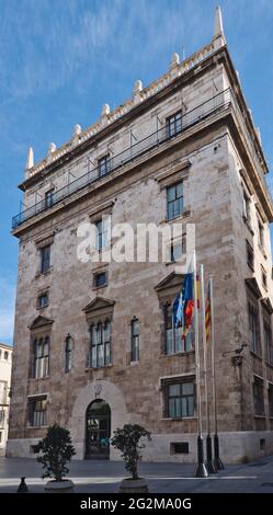 Photo du Palau de la Generalitat Valenciana Banque D'Images