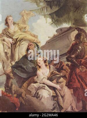 Giovanni Battista Tiepolo (1696-1770) - sacrifiez Iphigenia Banque D'Images