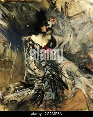 Giovanni Boldini - danseur espagnol Moulin Rouge C 1905 Banque D'Images