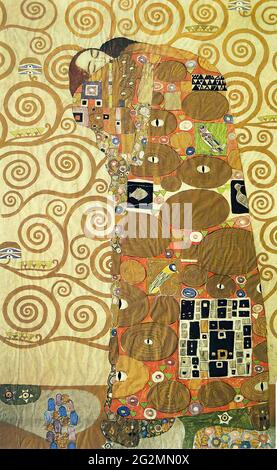 Gustav Klimt - Cartoon Frieze VILL Stoclet Bruxelles 1909 Banque D'Images