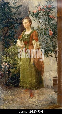 Gustav Klimt - Portrait Emilie FL Oge 1 C 1893 Banque D'Images