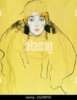 Gustav Klimt - Portrait Lady 1917 Banque D'Images