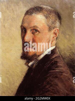 Gustave Caillebotte - Auto-portrait 1889 Banque D'Images