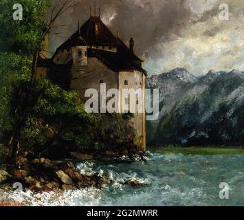 Gustave Courbet - Château de Chillon 1873 Banque D'Images
