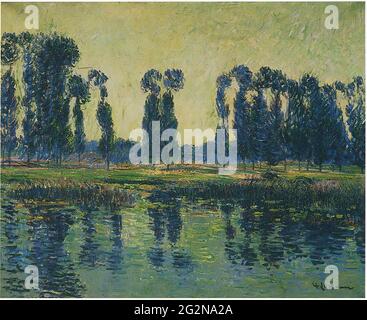 Gustave Loiseau (1865-1935) - glace de la rivière Oise 1914 Banque D'Images