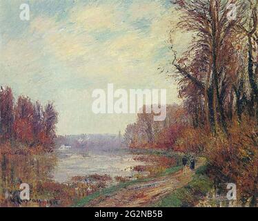 Gustave Loiseau (1865-1935) - Bois Rivière Oise 1919 Banque D'Images